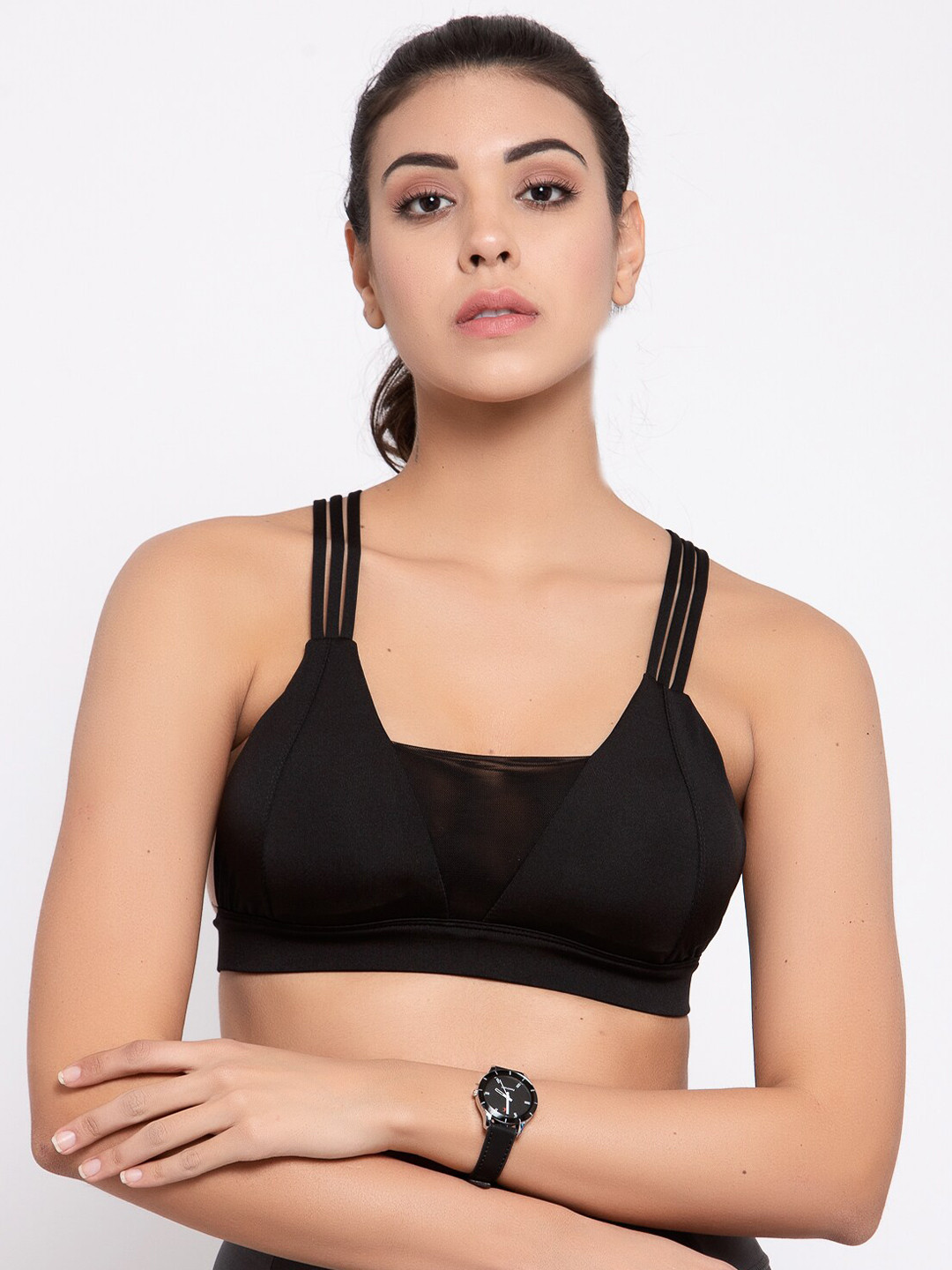 

Laceandme Black Workout Bra Lightly Padded