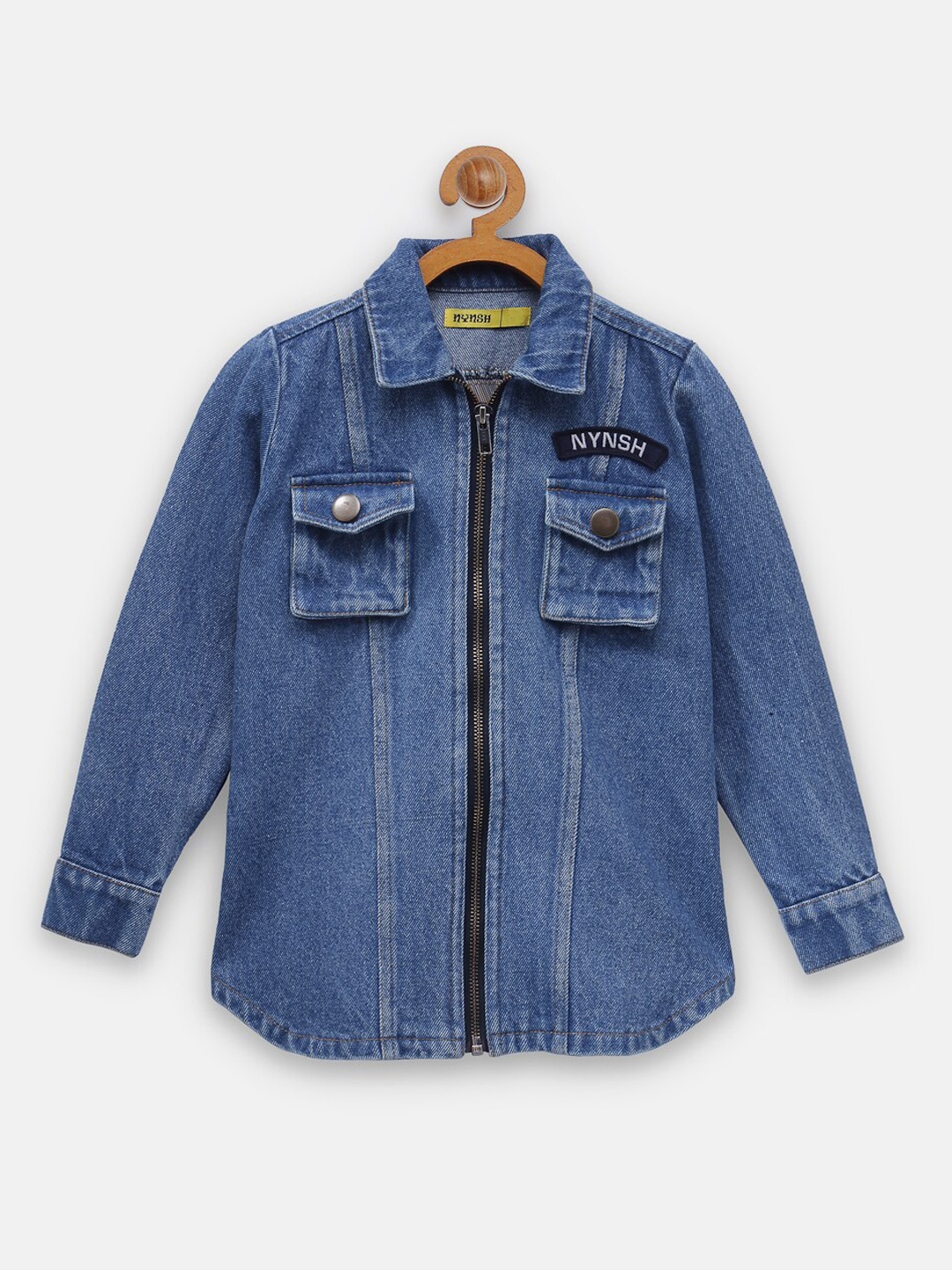 

NYNSH Girls Blue Denim Jacket