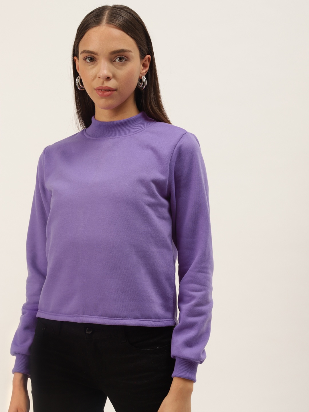 

Belle Fille Women Violet Sweatshirt