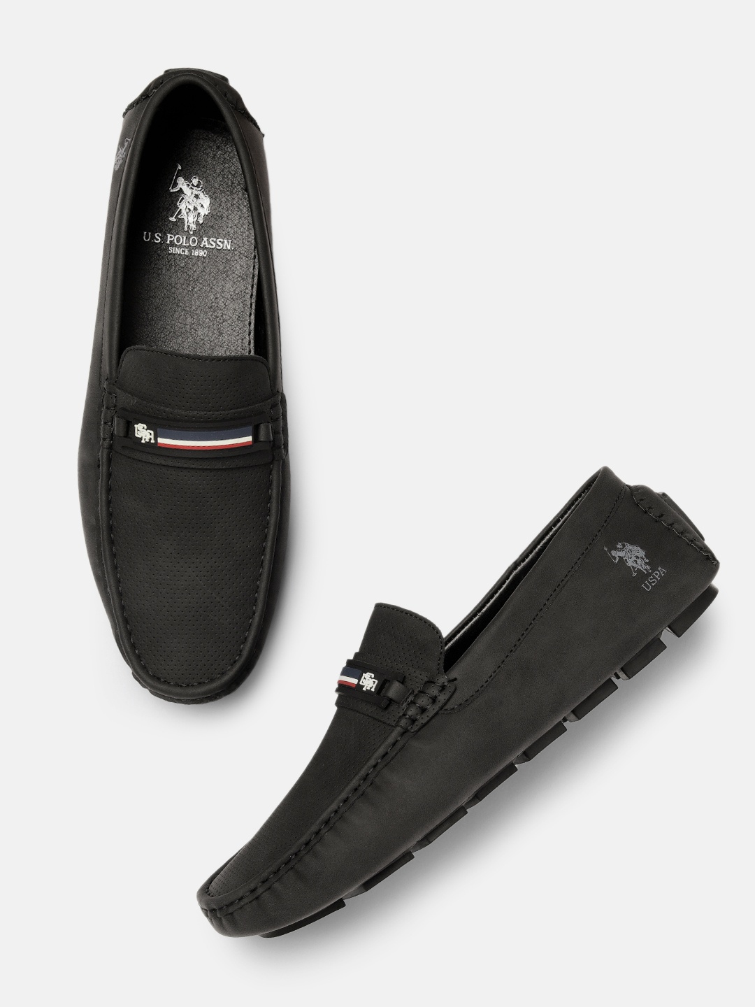 

U.S. Polo Assn. Men Black Barnes Driving Shoes
