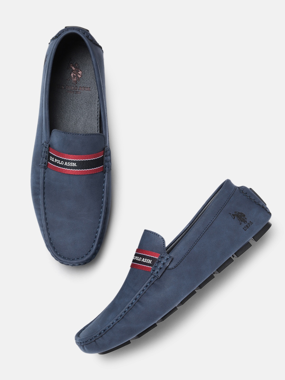 

U.S. Polo Assn. Men Navy Blue Solid PEREZ Driving Shoes