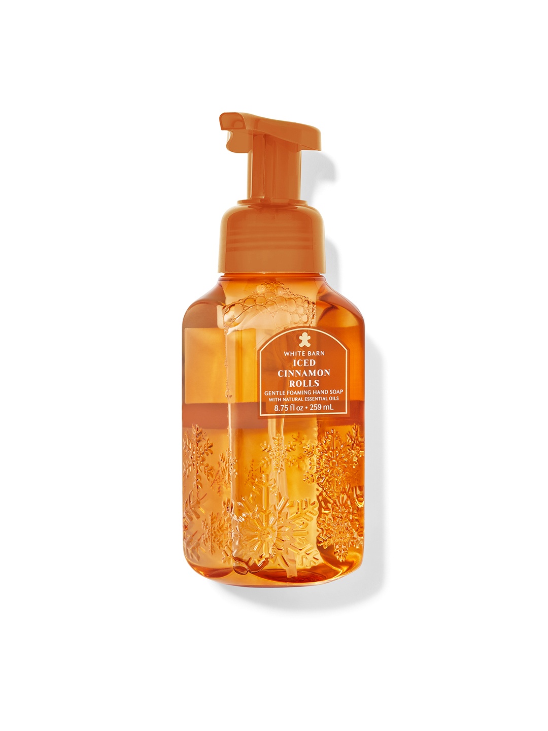 

Bath & Body Works Iced Cinnamon Rolls Gentle Foaming Hand Soap with Vit E & Shea - 259 ml, Orange