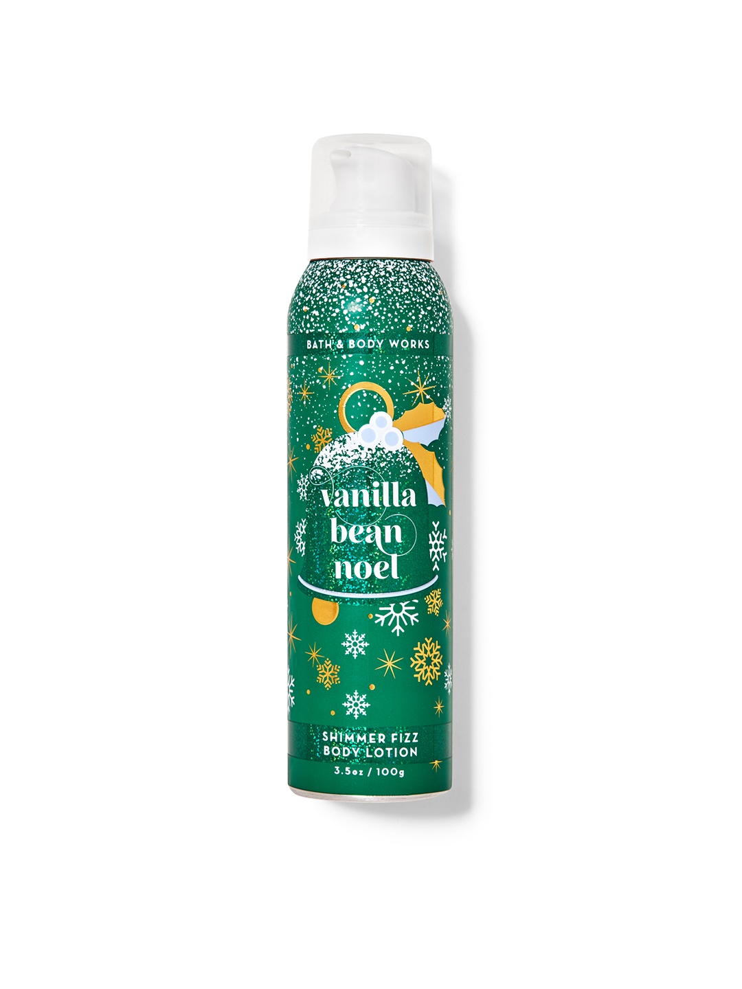 

Bath & Body Works Vanilla Bean Noel Shimmer Fizz Body Lotion - 100 g, Green