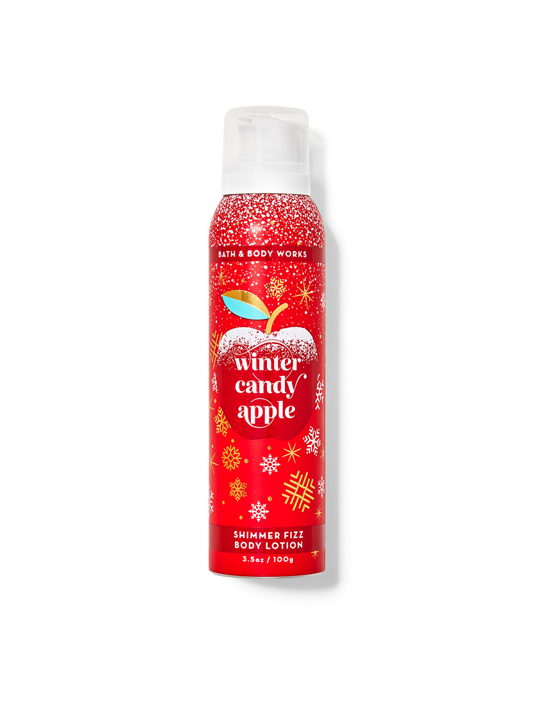 

Bath & Body Works Winter Candy Apple Shimmer Fizz Body Lotion - 100 g, Red