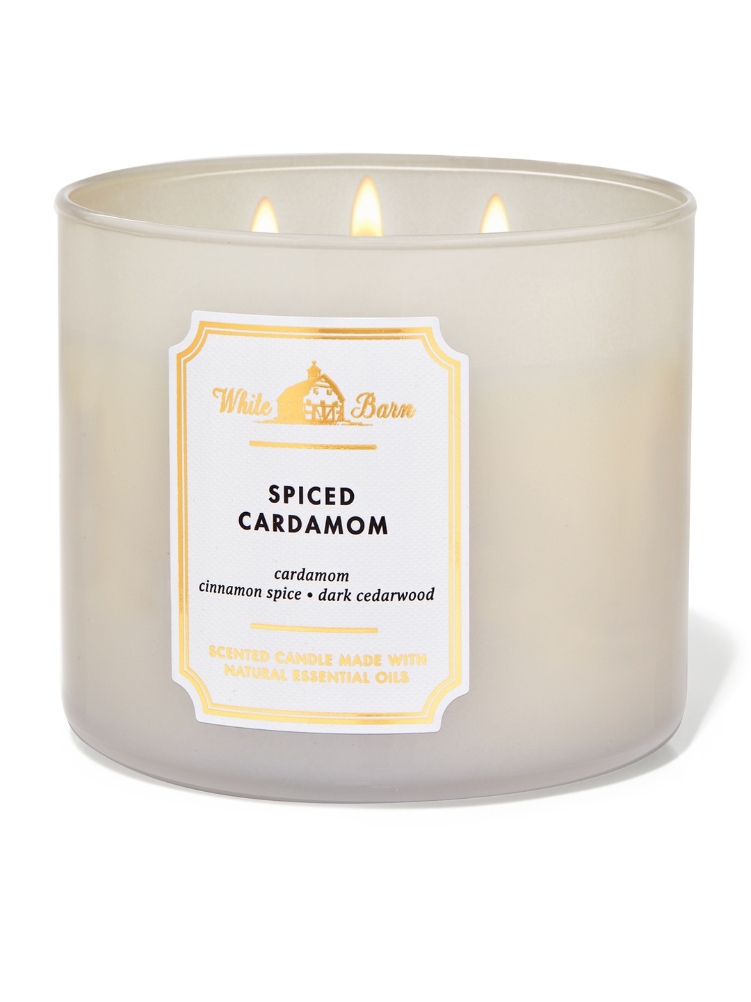 

Bath & Body Works Spiced Cardamom 3-wick Candle, White