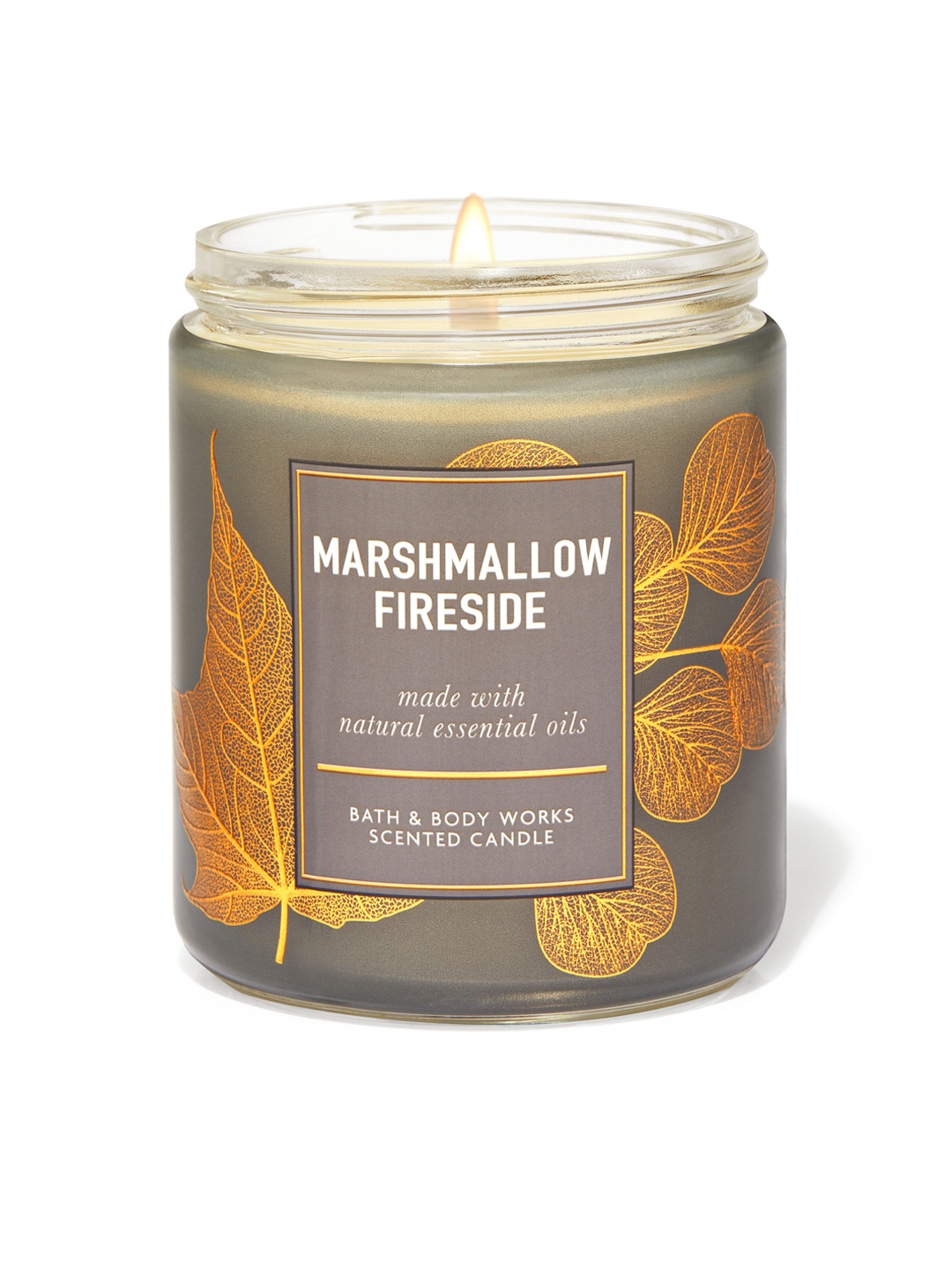 

Bath & Body Works Marshmallow Fireside Single Wick Scented Candle 198 g, Grey