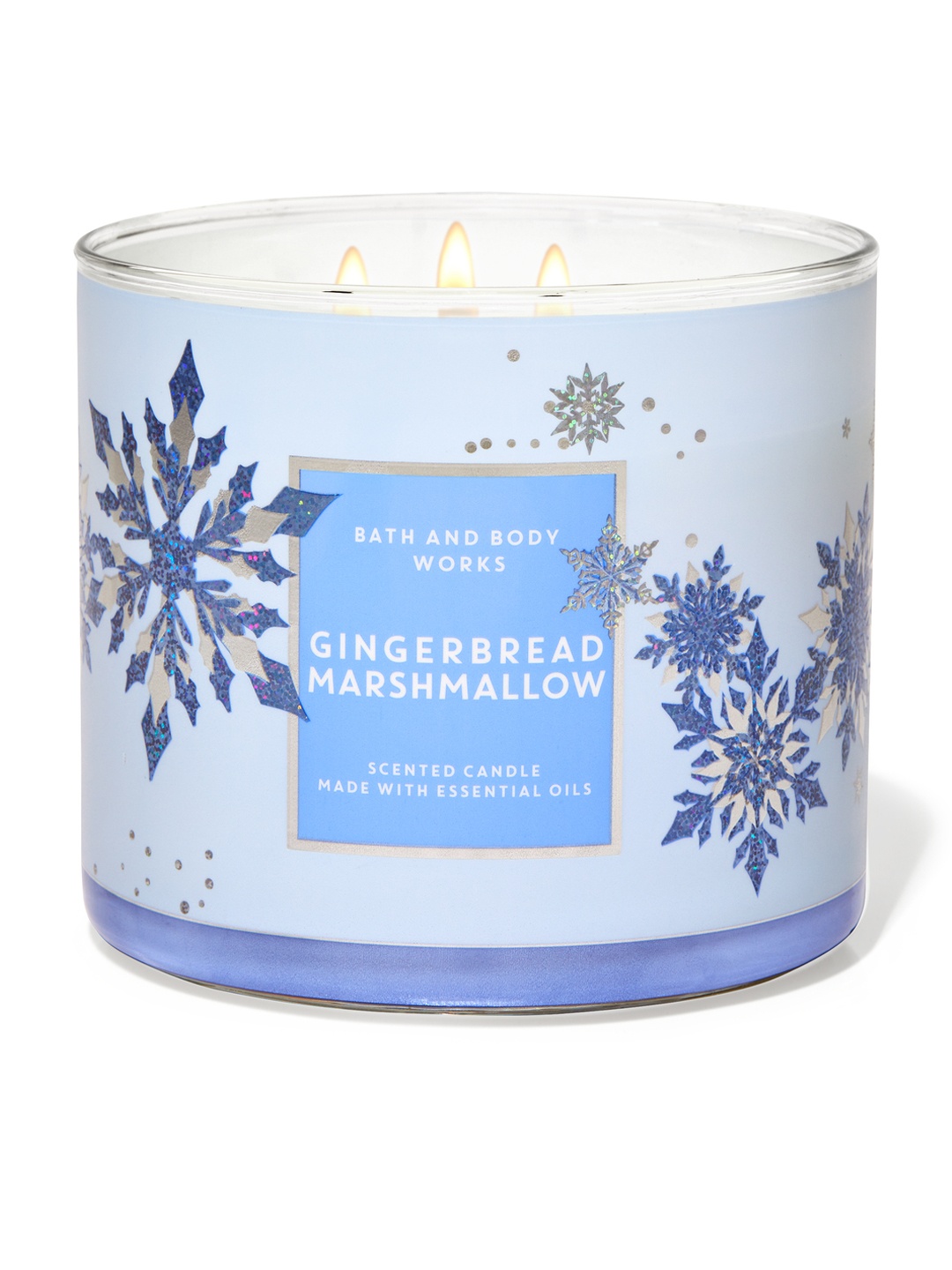

Bath & Body Works Gingerbread Marshmallow 3-Wick Scented Candle - 411 g, Purple