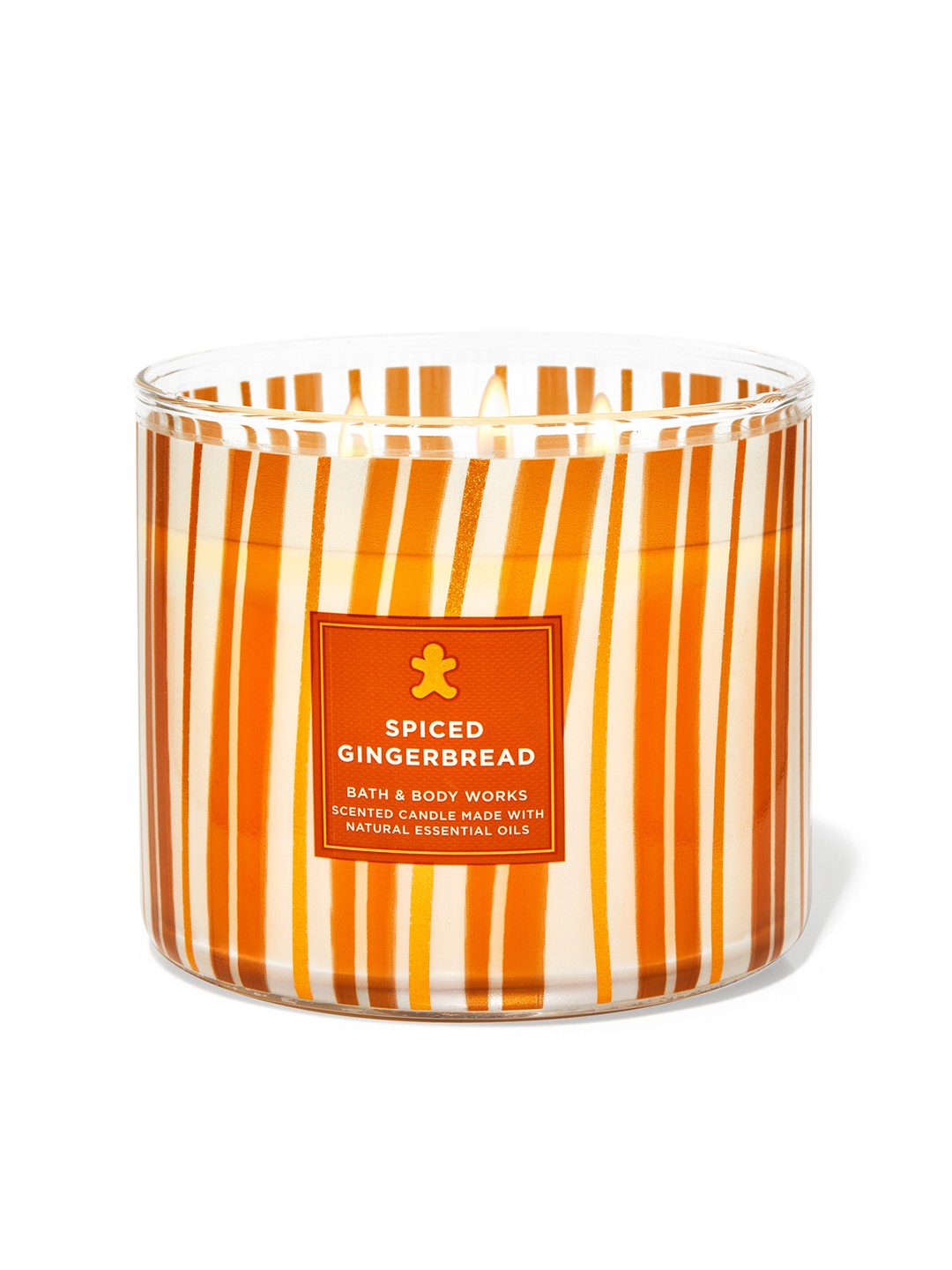 

Bath & Body Works White Barn Spiced Gingerbread 3-Wick Scented Candle 411 g, Cream