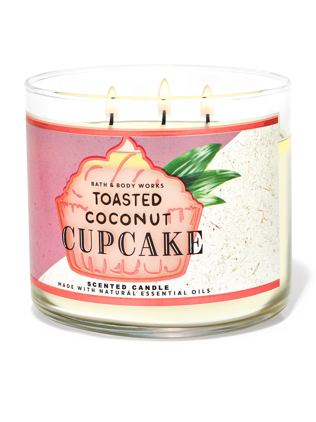 

Bath & Body Works Toasted Coconut Cupcake 3-Wick Scented Candle 411 g, White