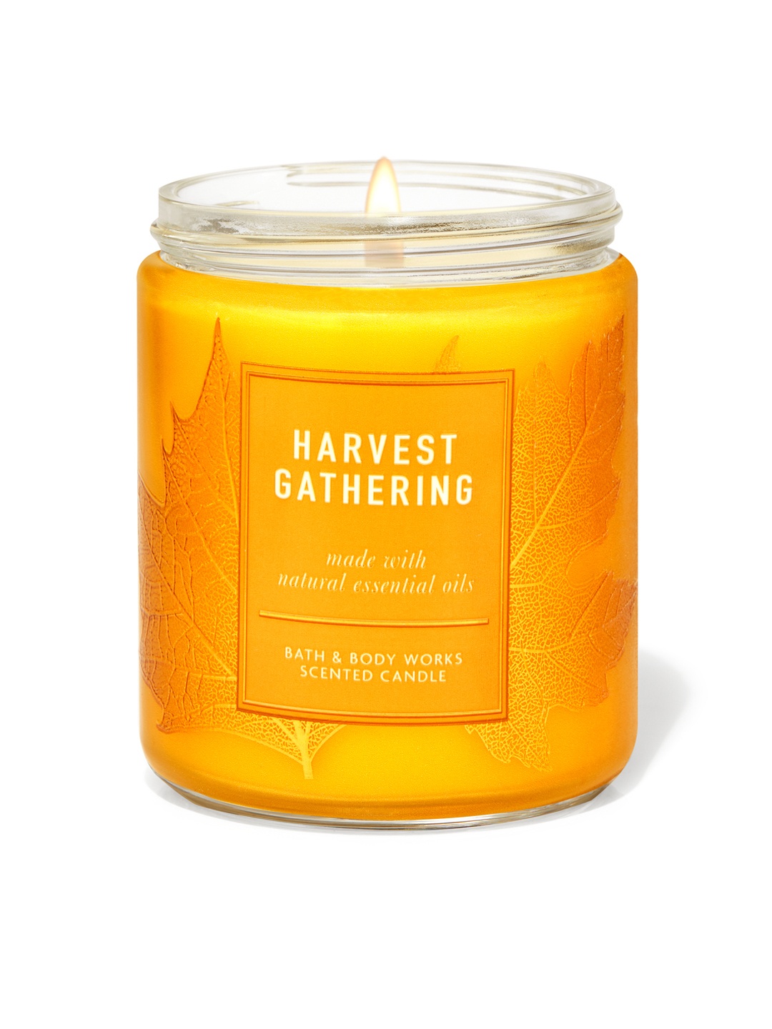 

Bath & Body Works Harvest Gathering Single Wick Scented Candle - 198 g, Yellow