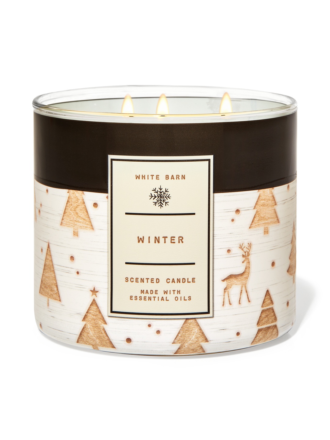 

Bath & Body Works Winter 3-Wick Candle - 411 g, White