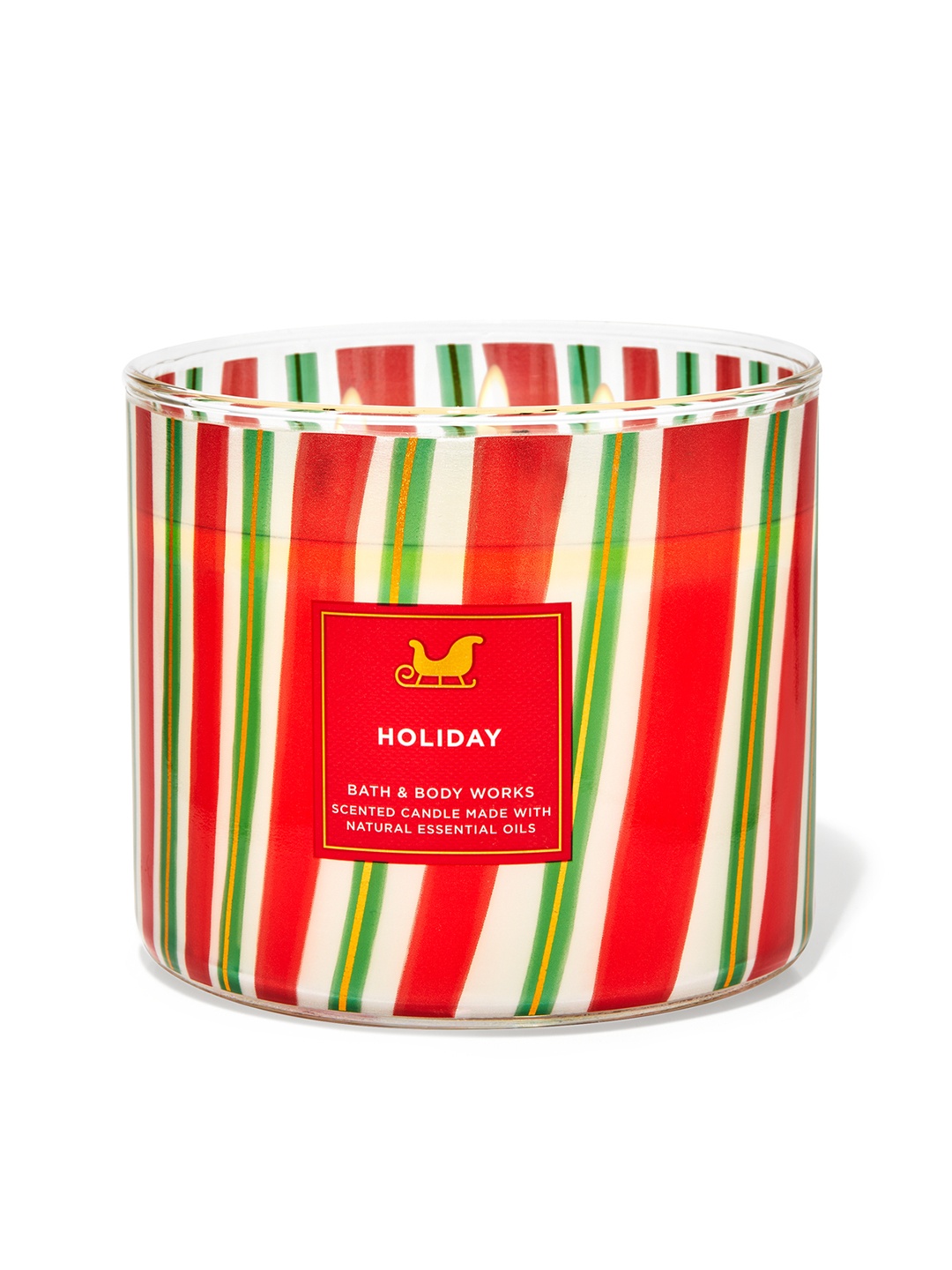

Bath & Body Works Holiday 3-Wick Candle - 411 g, Red