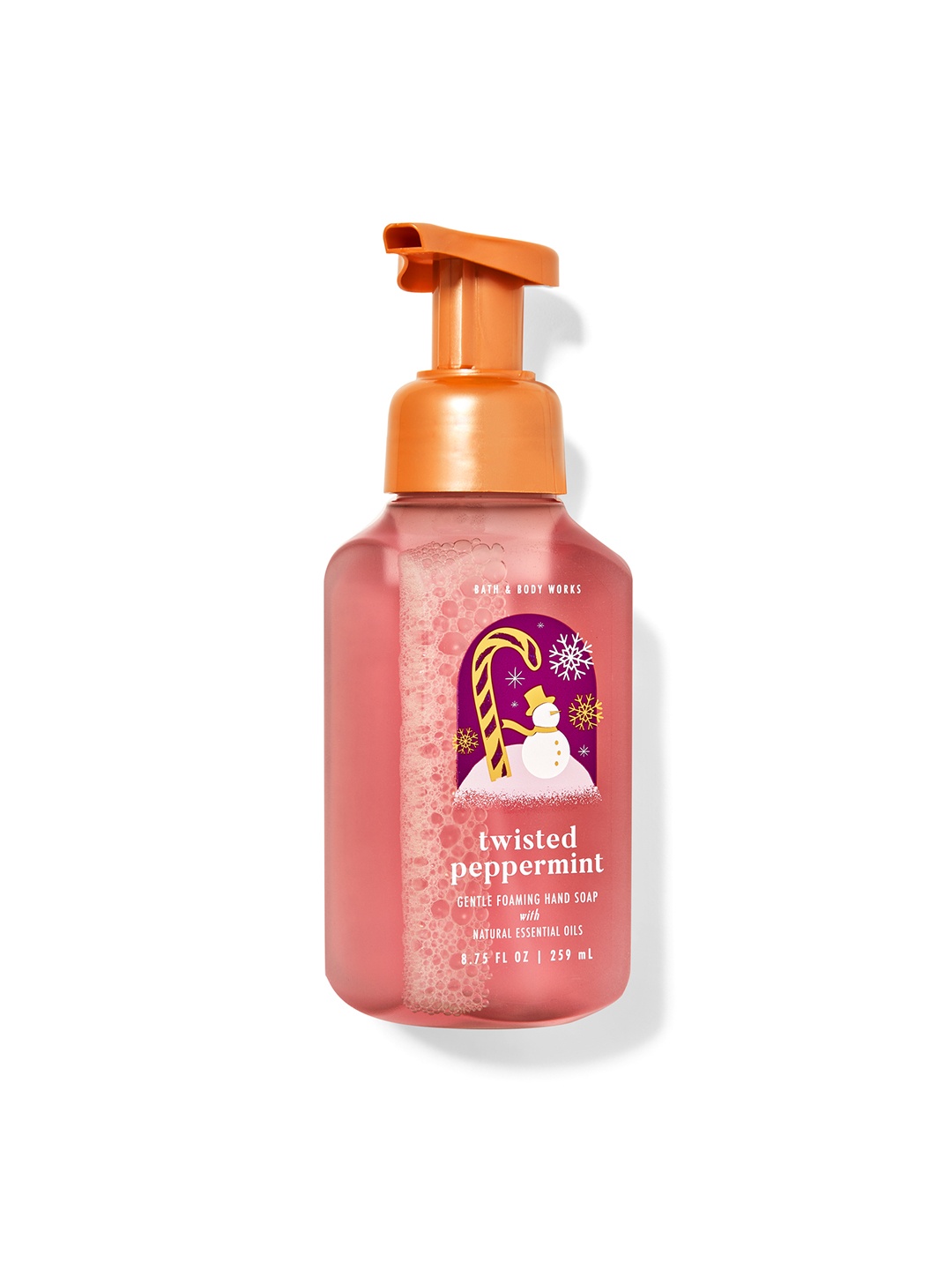 

Bath & Body Works Twisted Peppermint Gentle Foaming Hand Soap 259 ml, Pink