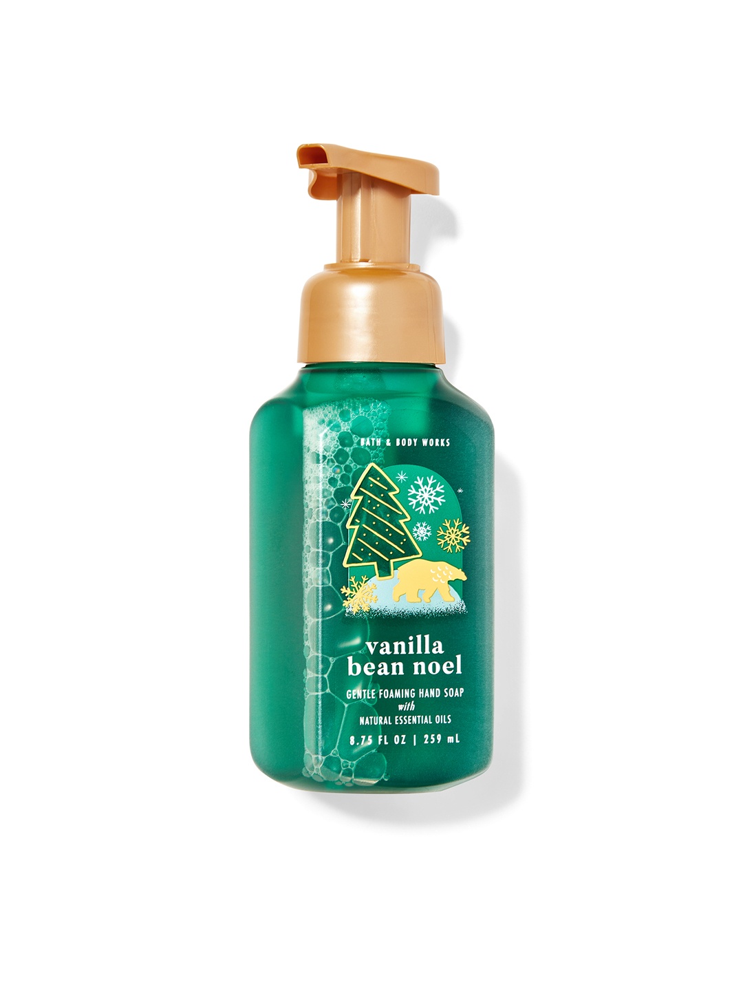 

Bath & Body Works Vanilla Bean Noel Gentle Foaming Hand Soap 259 ml, Green
