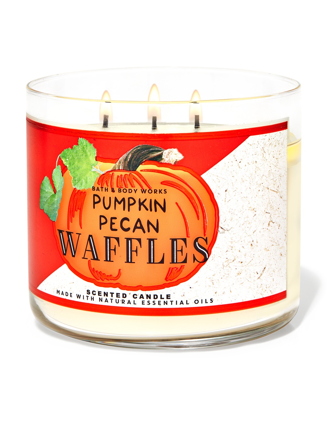 

Bath & Body Works Pumpkin Pecan Waffles 3-Wick Scented Candle 411 g, Orange