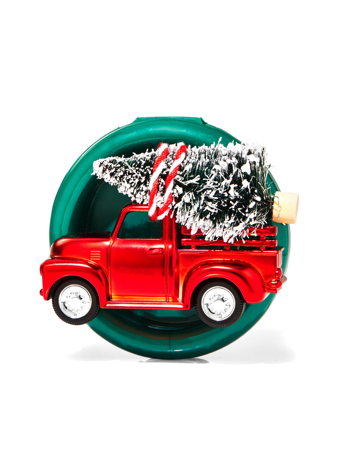 

Bath & Body Works Holiday Truck Visor Clip Car Fragrance Holder, Green