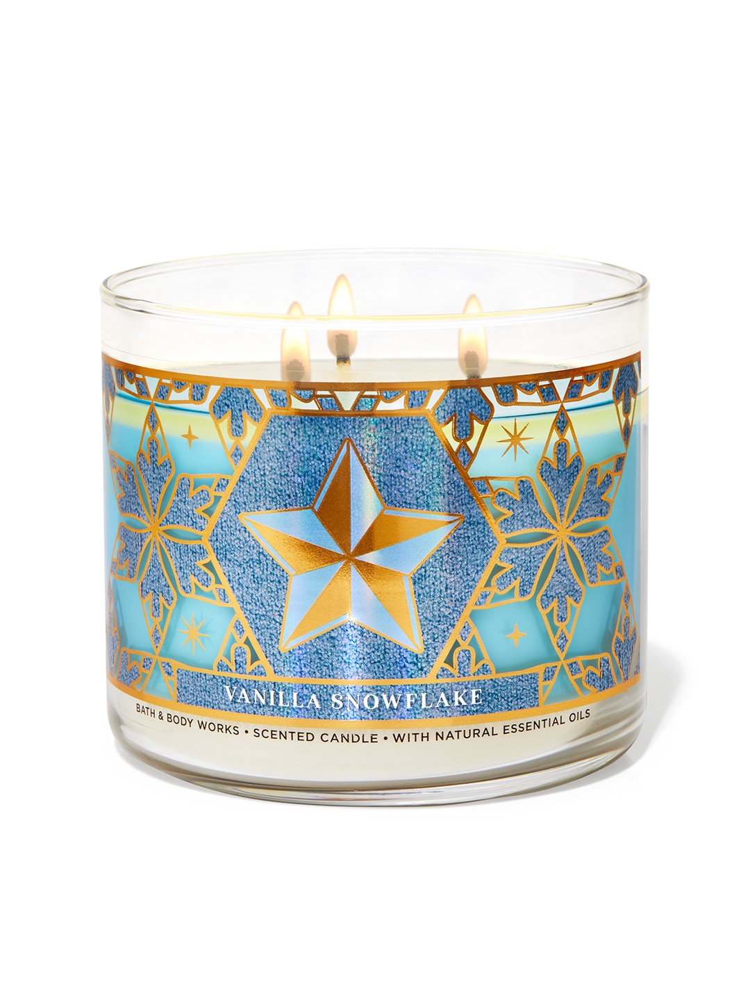 

Bath & Body Works Vanilla Snowflake 3-Wick Scented Candle 411 g, Mustard