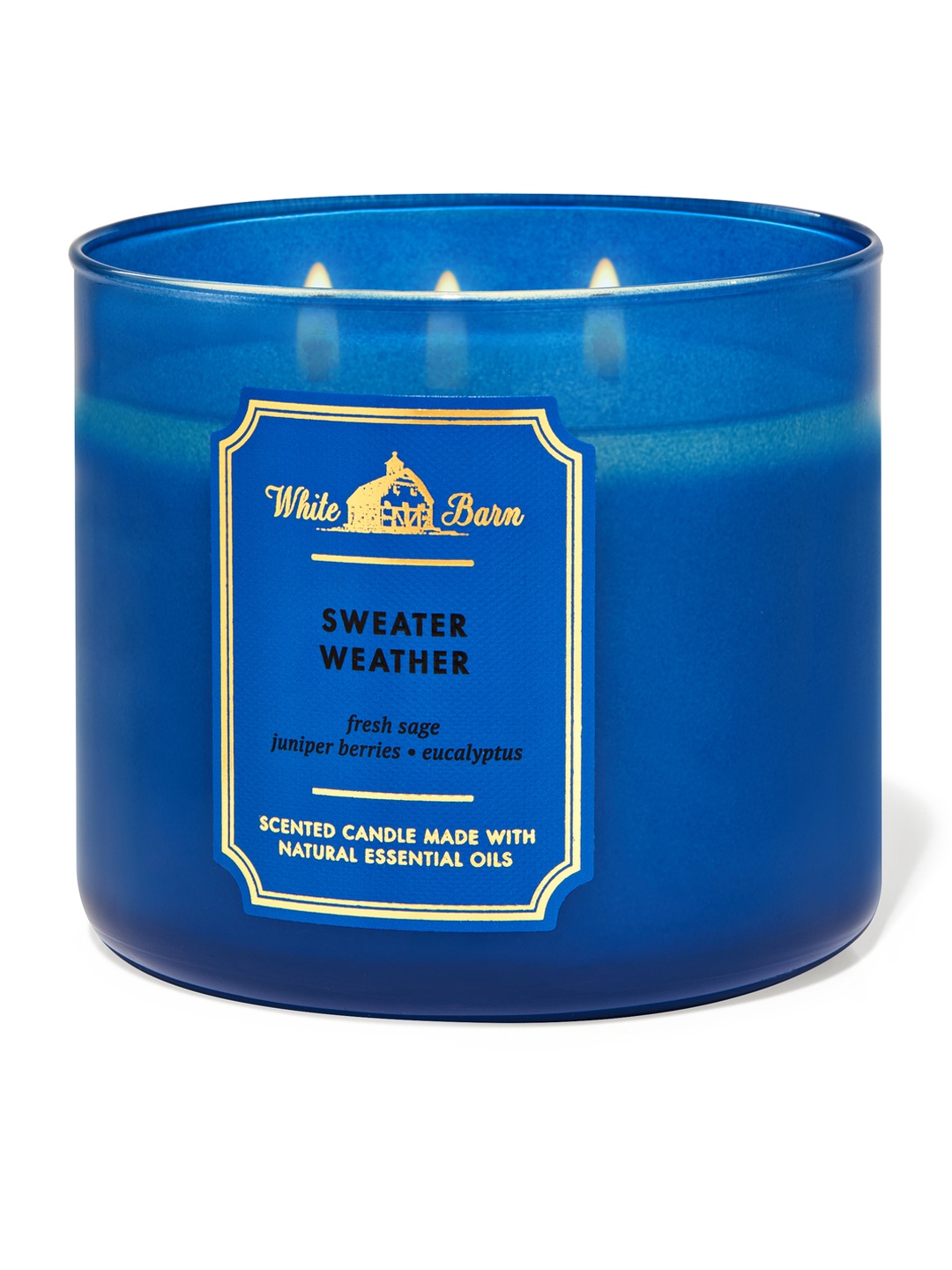 

Bath & Body Works Sweater Weather 3-Wick Scented Candle 411 g, Blue
