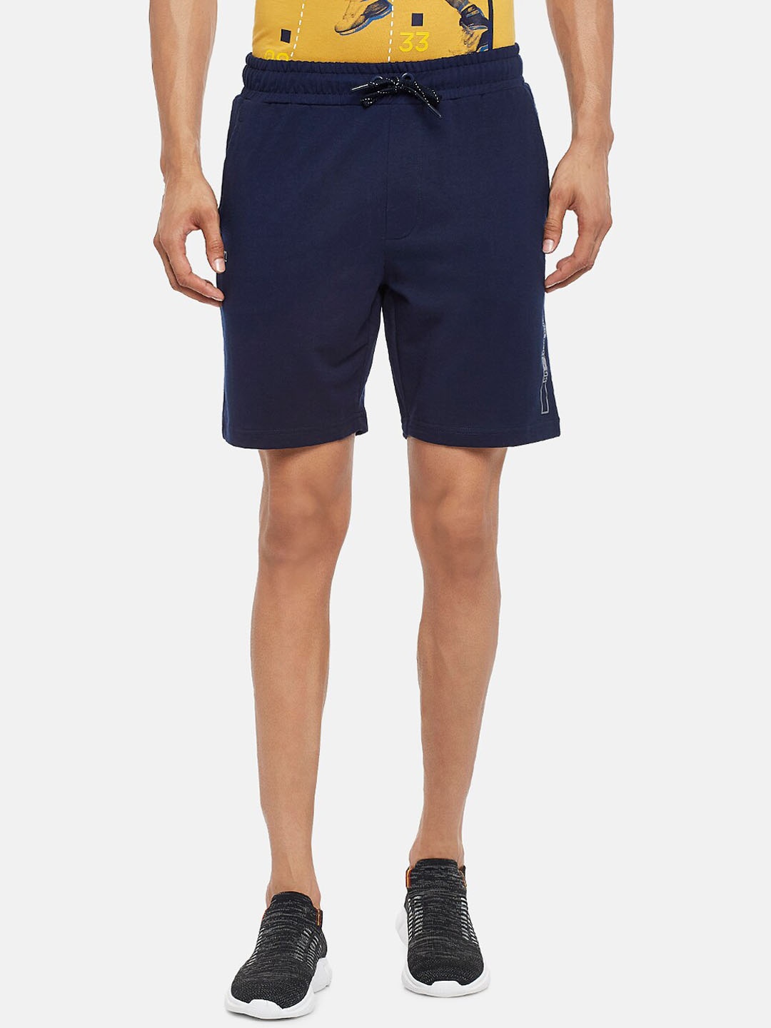 

Ajile by Pantaloons Men Navy Blue Slim Fit Regular Shorts