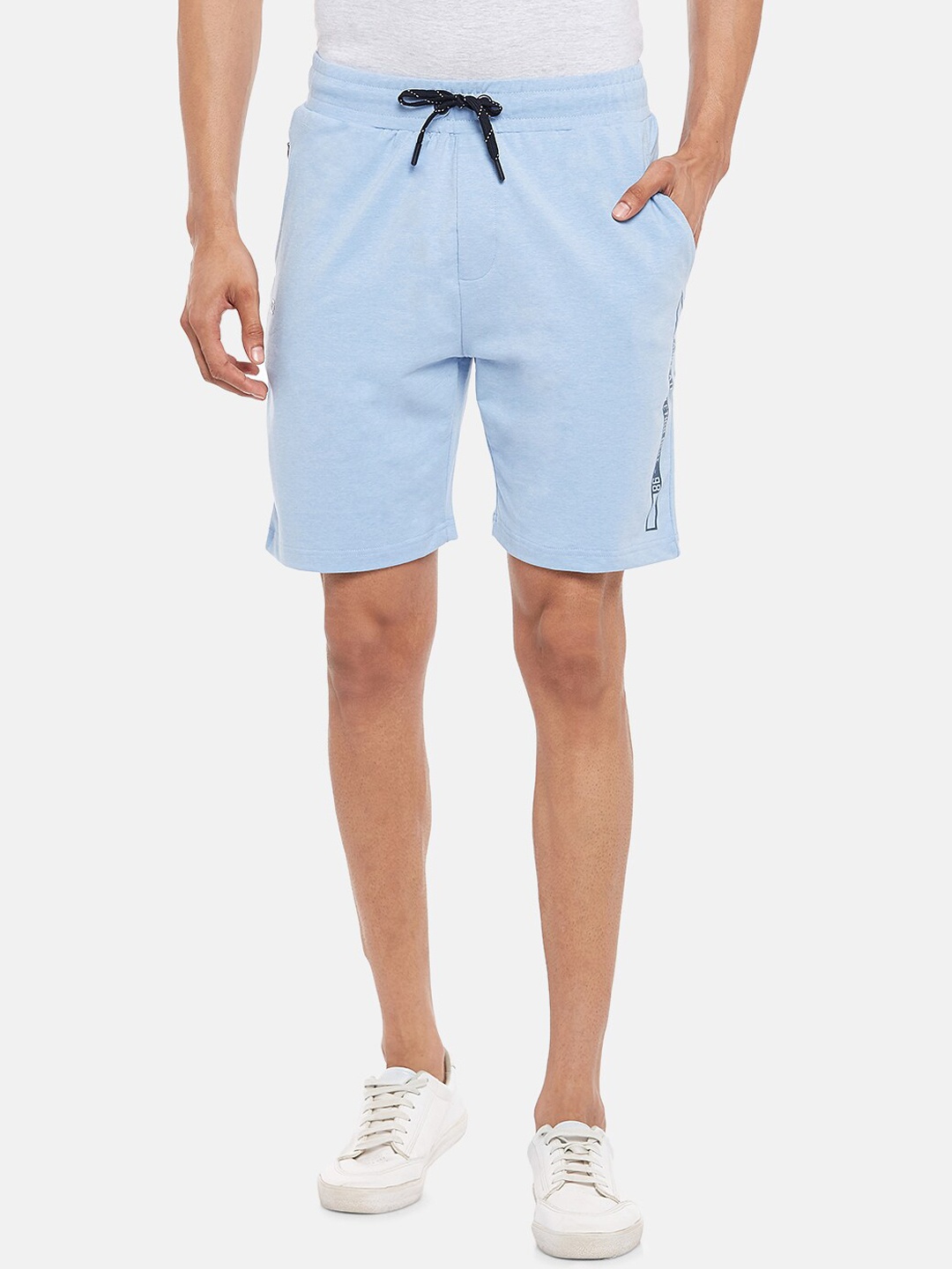 

Ajile by Pantaloons Men Blue Slim Fit Regular Shorts