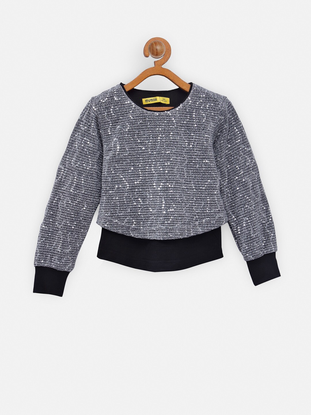 

NYNSH Silver-Toned Regular Top