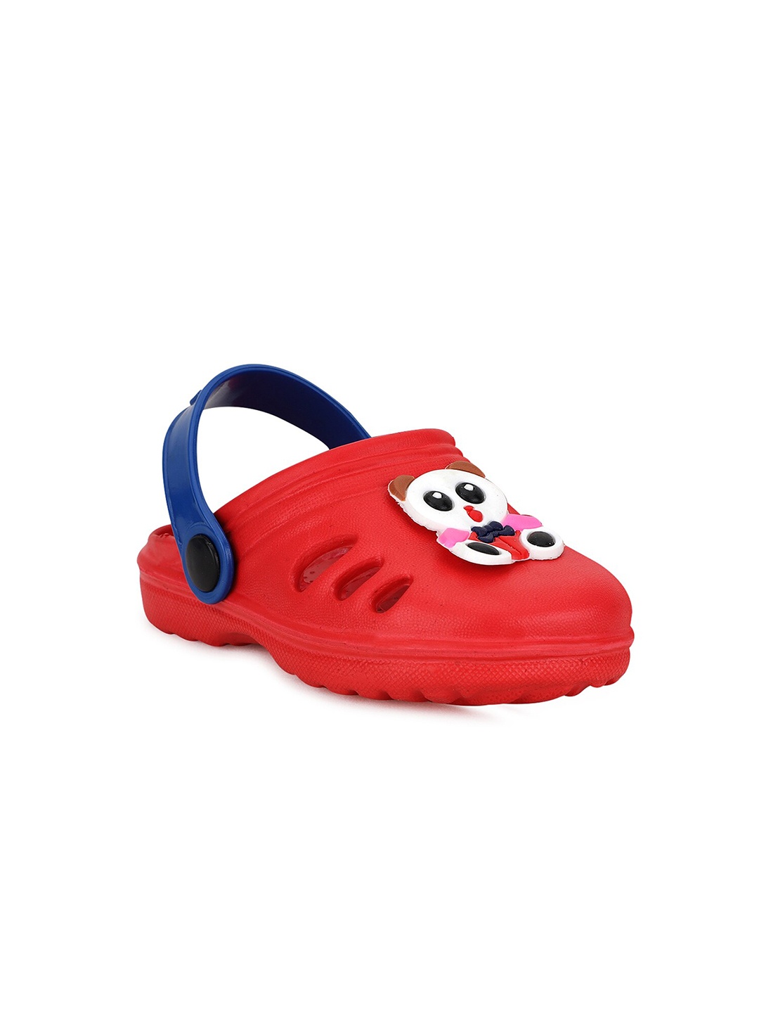 

NEOBABY Unisex Kids Red & Blue PU Sling Back Clogs