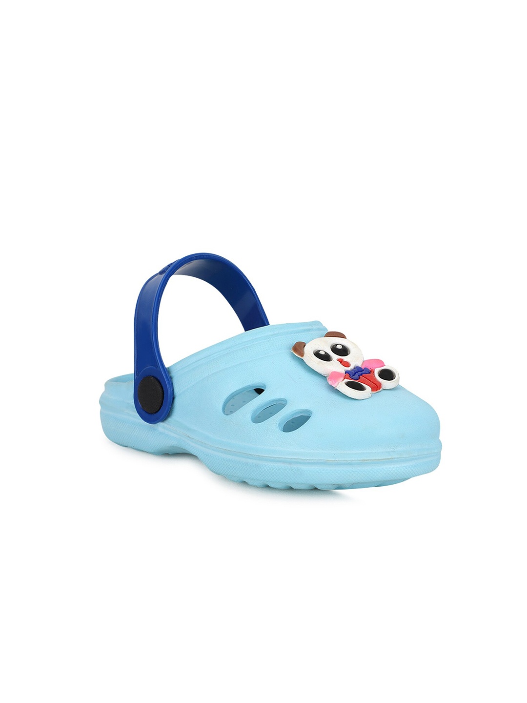 

NEOBABY Unisex Kids Blue Cartoon Character Applique Clogs