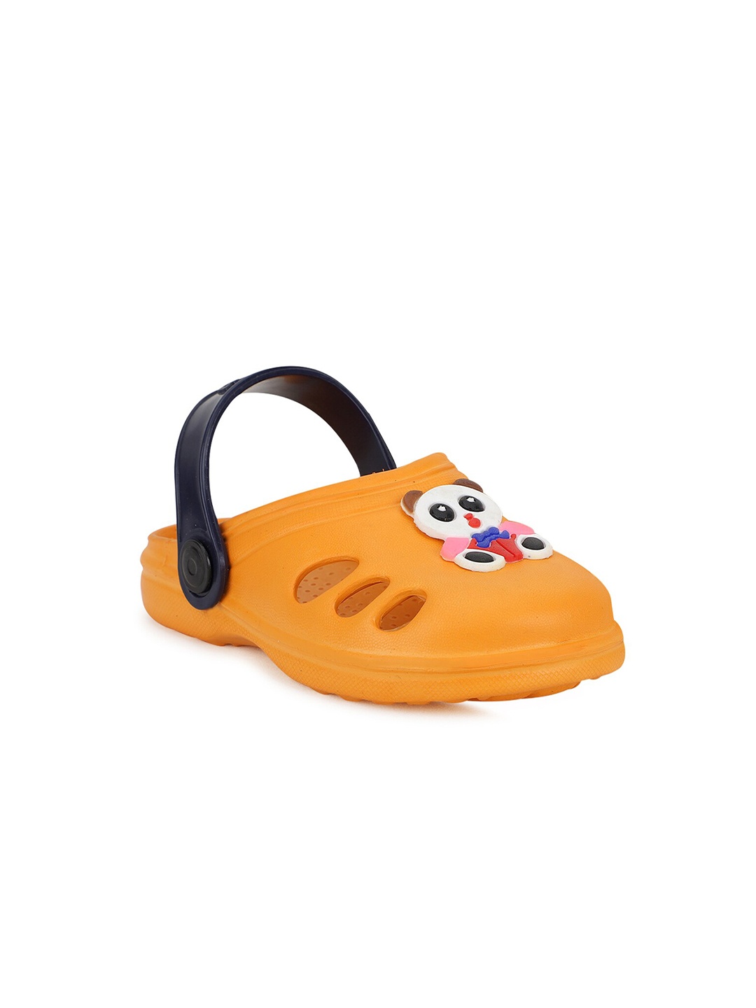 

NEOBABY Unisex Kids Yellow & Black PU Clogs