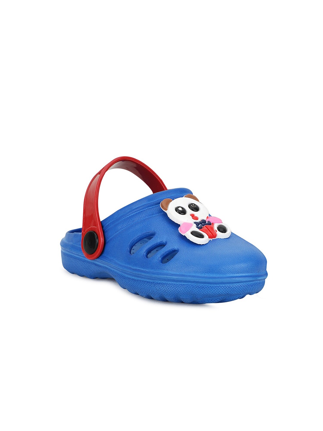 

NEOBABY Unisex Kids Blue & Red PU Clogs