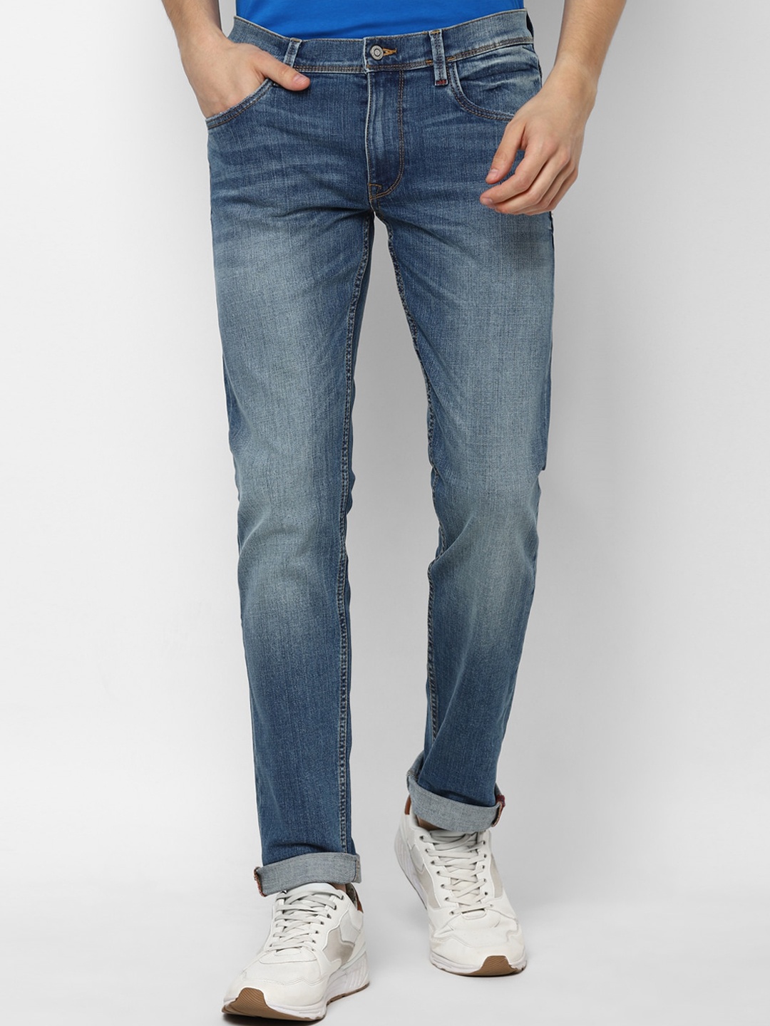 

Allen Solly Men Blue Skinny Fit Heavy Fade Stretchable Jeans
