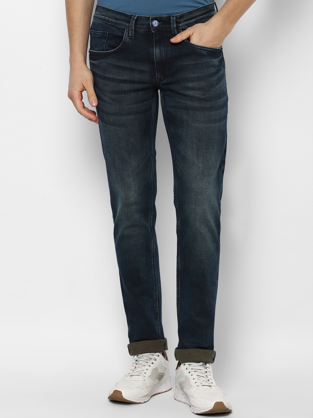 

Allen Solly Men Navy Blue Skinny Fit Light Fade Jeans