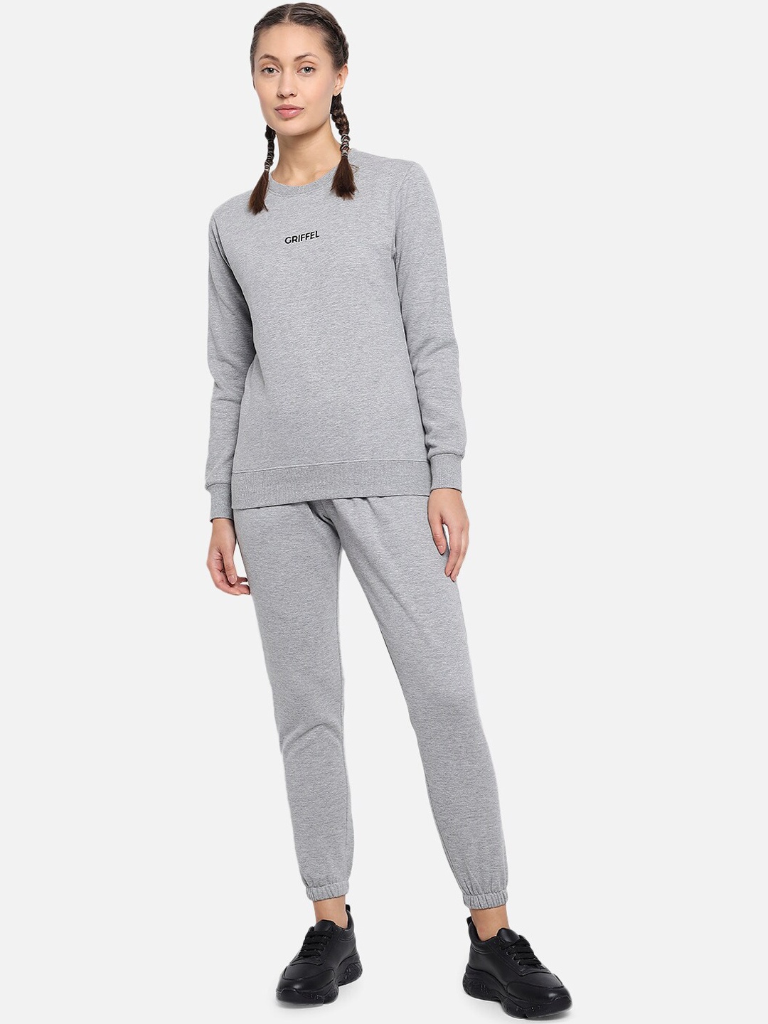 

GRIFFEL Women Grey Cotton Tracksuit
