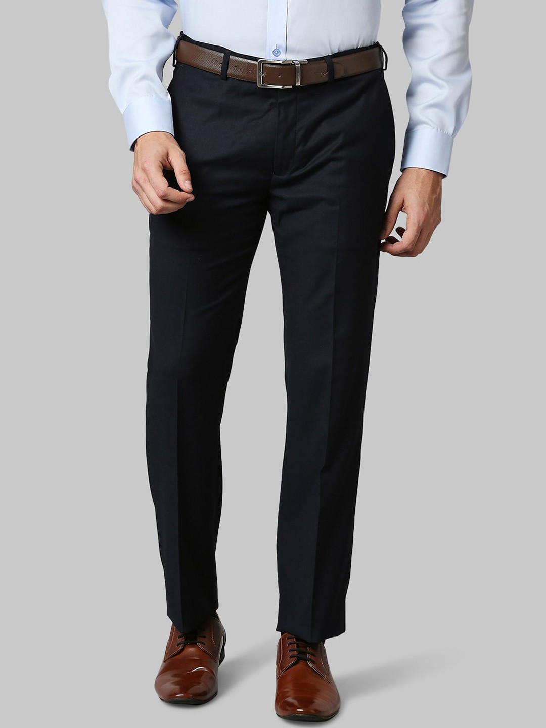 

Park Avenue Men Blue Formal Trousers