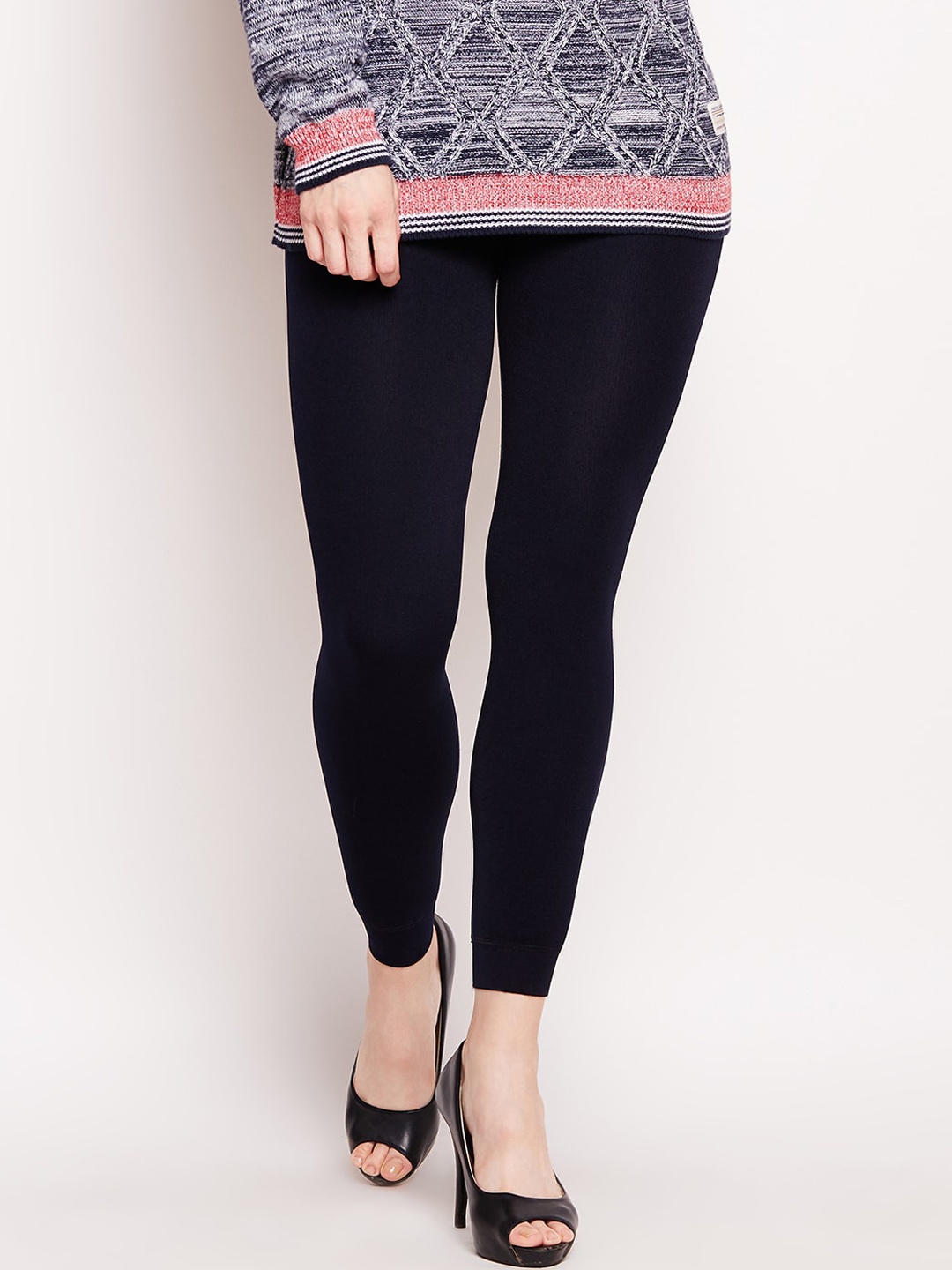 

Lebami Women Navy Blue Solid Thermal Bottoms