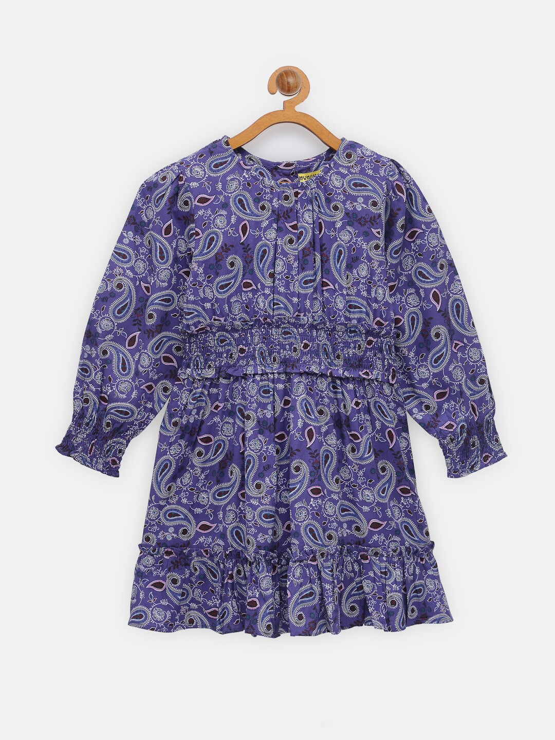 

NYNSH Violet Ethnic Motifs A-Line Dress