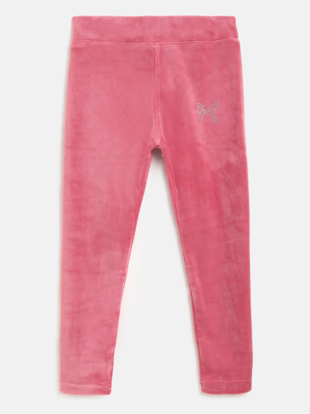 

Natilene Girls Pink Solid Jeggings