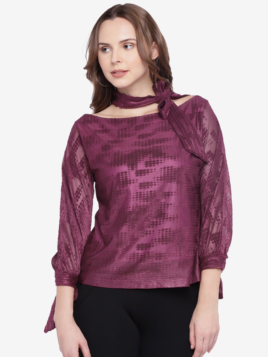 

Emmyrobe Purple Regular Top