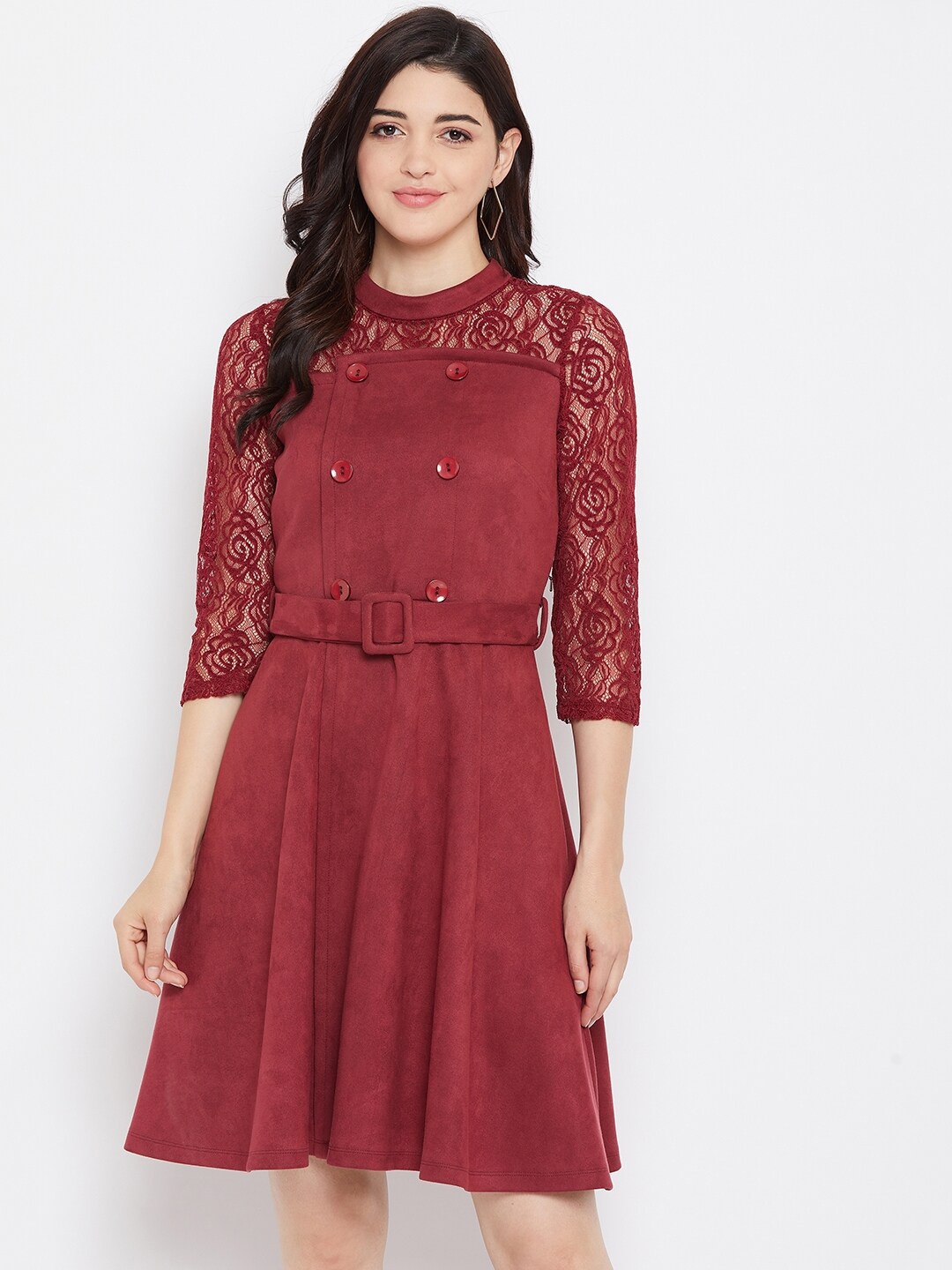 

Madame Maroon Dress