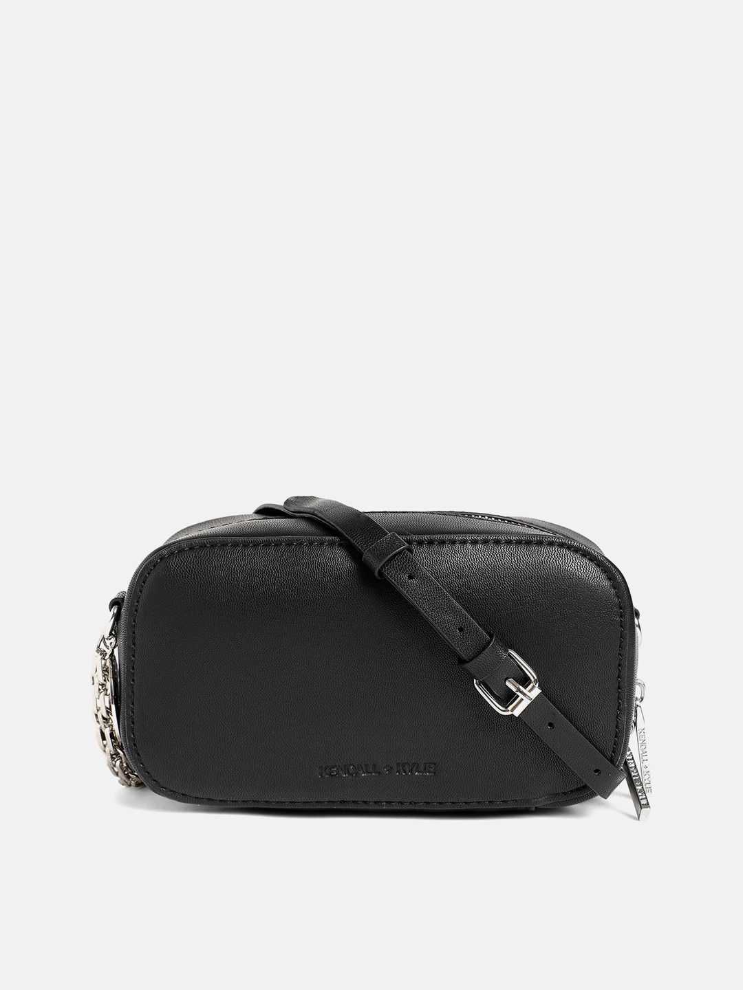 

KENDALL & KYLIE Black PU Structured Sling Bag