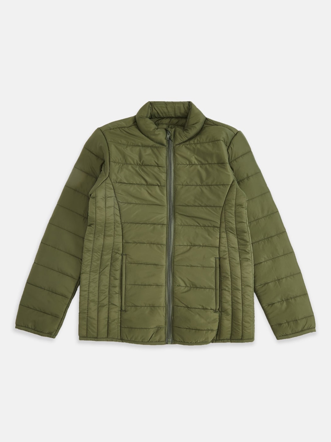 

Pantaloons Junior Girls Olive Green Puffer Jacket