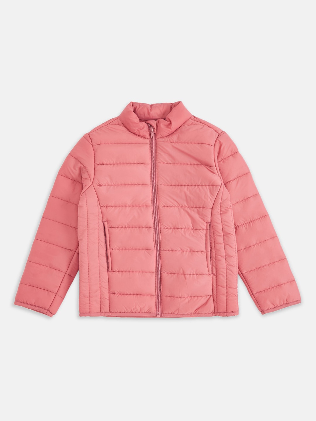 

Pantaloons Junior Girls Pink Padded Jacket