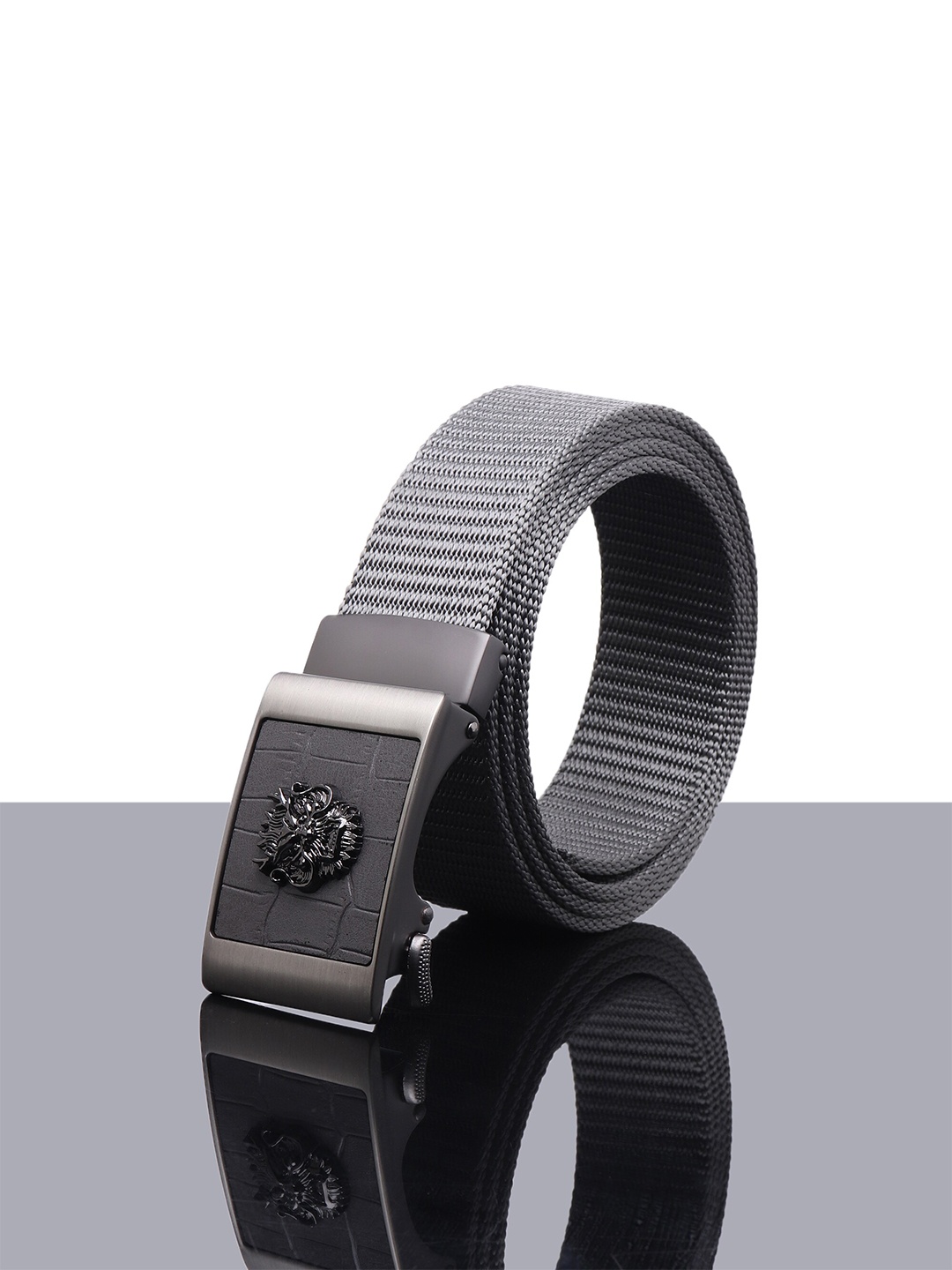 

Kastner Men Grey Textured Stretchable Belt