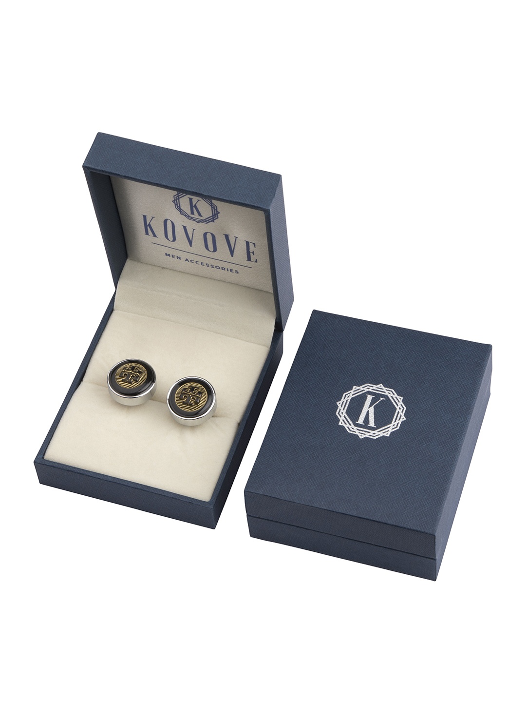 

KOVOVE Gold-Toned & Silver-Toned The Modish Break Cufflink