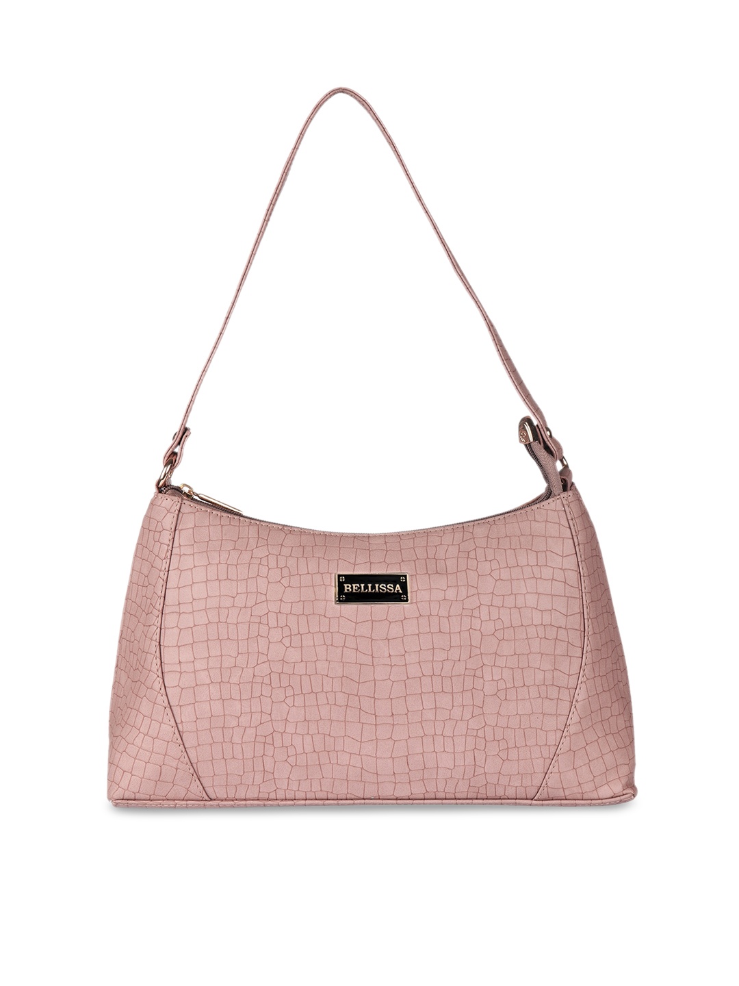 

Bellissa Nude-Coloured PU Bucket Hobo Bag