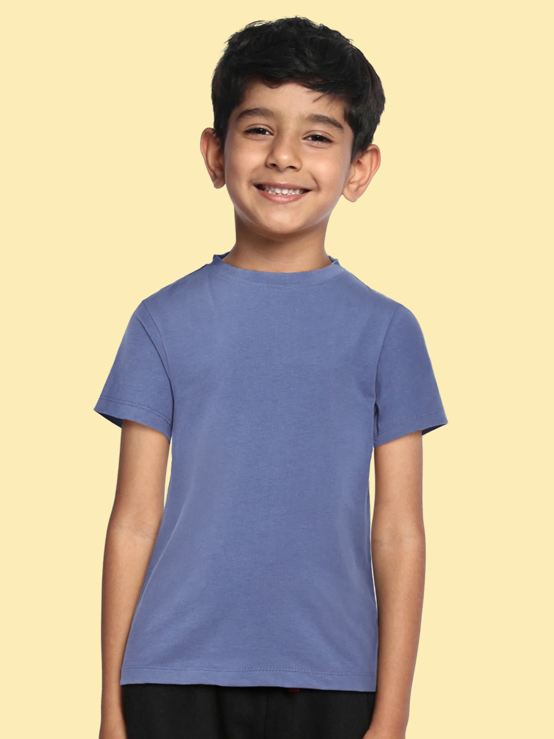 

METRO KIDS COMPANY Boys Blue Cotton T-shirt
