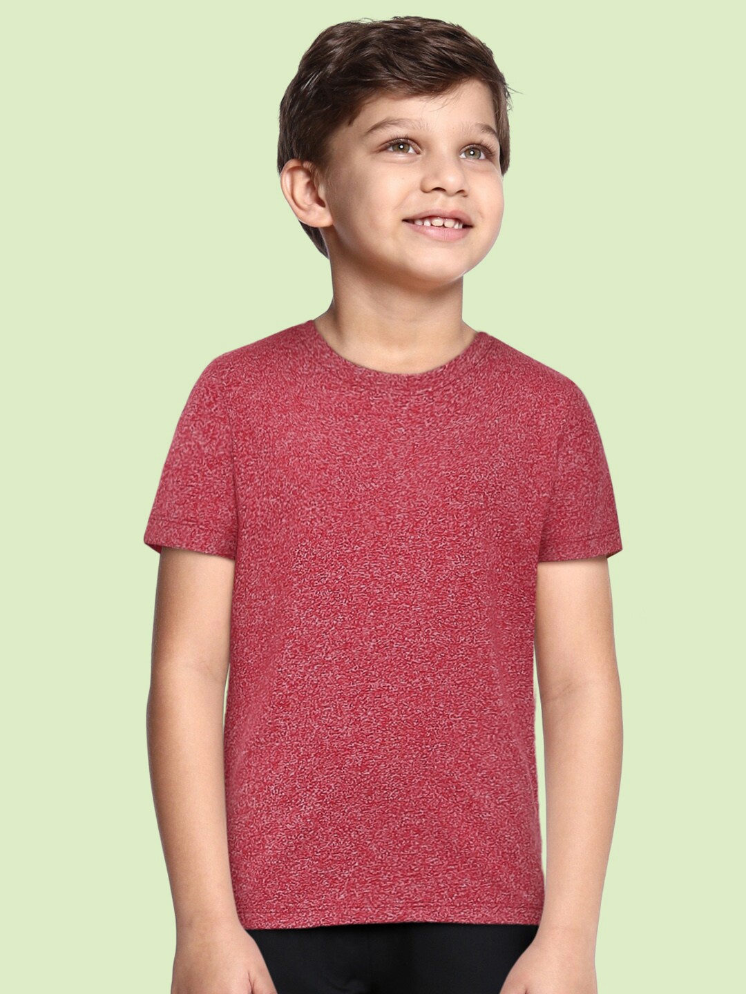 

METRO KIDS COMPANY Boys Red Solid T-shirt