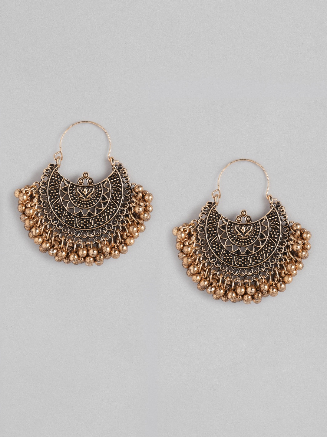 

Anouk Antique Gold-Toned Crescent Shaped Chandbalis