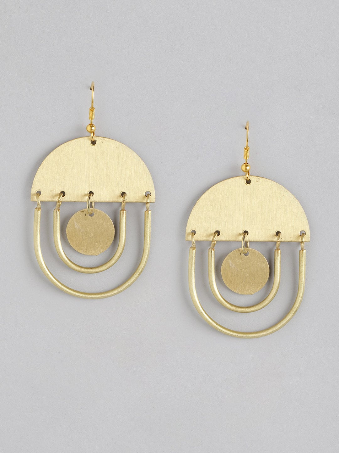 

Anouk Gold-Toned Geometric Drop Earrings