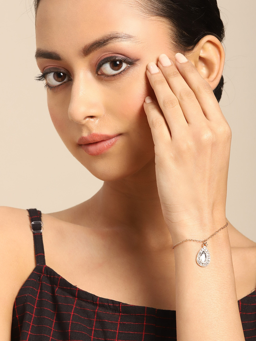 

Anouk Women Set of 3 Gold-Toned Stone Studded Bracelet