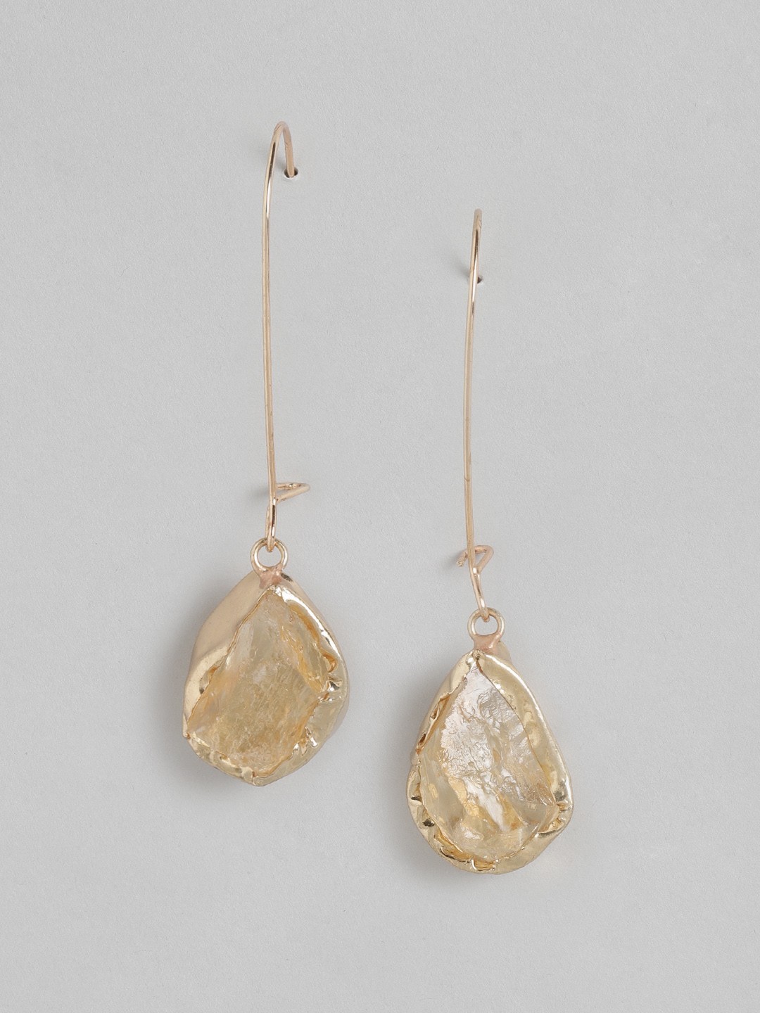 

Anouk Rose-Gold Toned Contemporary Drop Earrings